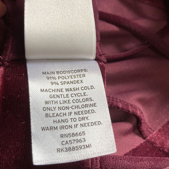 Shimera Velvet Deep Purple Burgundy Bralette Bra Womens Size Small - Picture 9 of 11